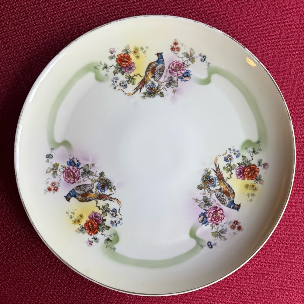 Beyer & Bock Pheasant Platter Hand Painted Vintage 1927-1948 *Rare*